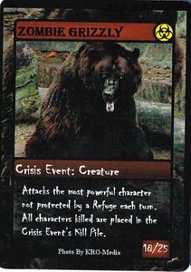 ZOMBIE APOCALYPSE: Zombie Grizzly Promo Card