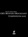 Issue: GM's Monthly Miscellany (Compendium 2016)