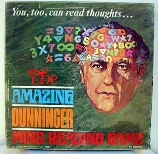 The Amazing Dunninger Mind Reading Game box art