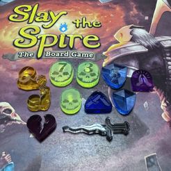 Slay the Spire: LaserLand Upgraded Token Set | Board Game