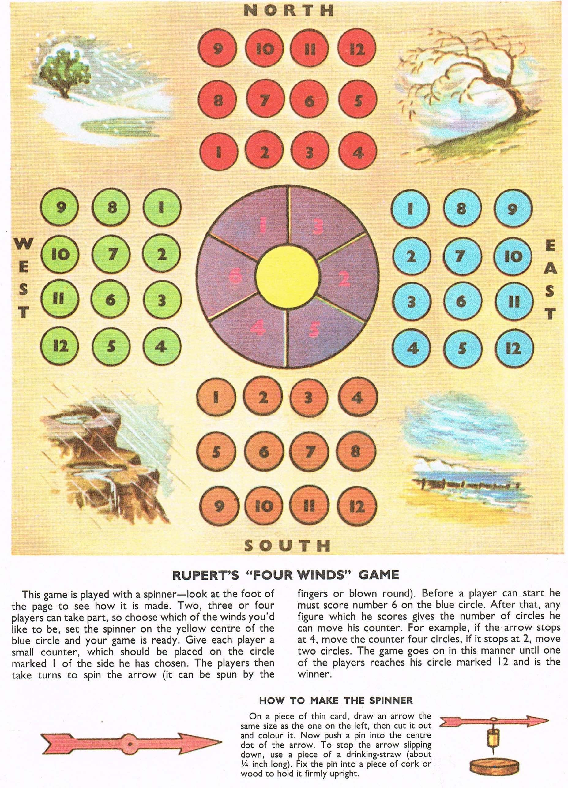 Rupert's "Four Winds" Game