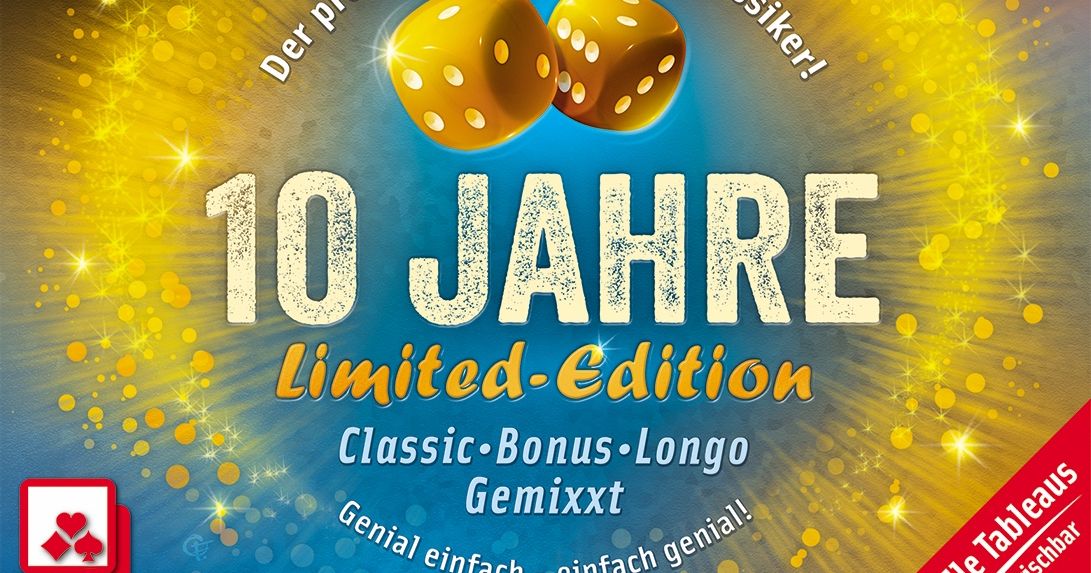 Qwixx 10 Jahre LimitedEdition Board Game BoardGameGeek