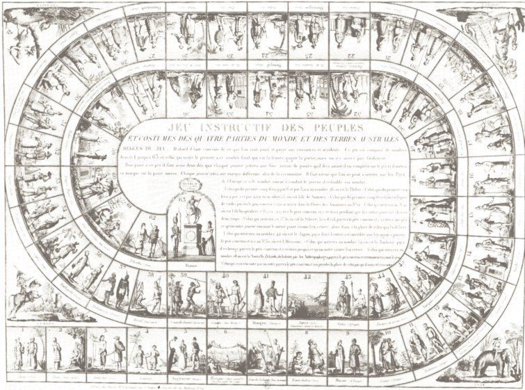 Jeu Instructif des Peuples et Costumes des Quatre Parties du Monde et des Terres Australes
