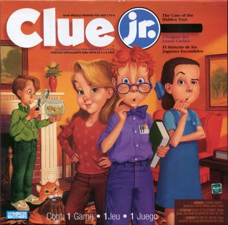 CLUE JR CASE OF THE HIDDEN TOYS 1998 GAME BOARD GAME REPLACEMENT PARTS 