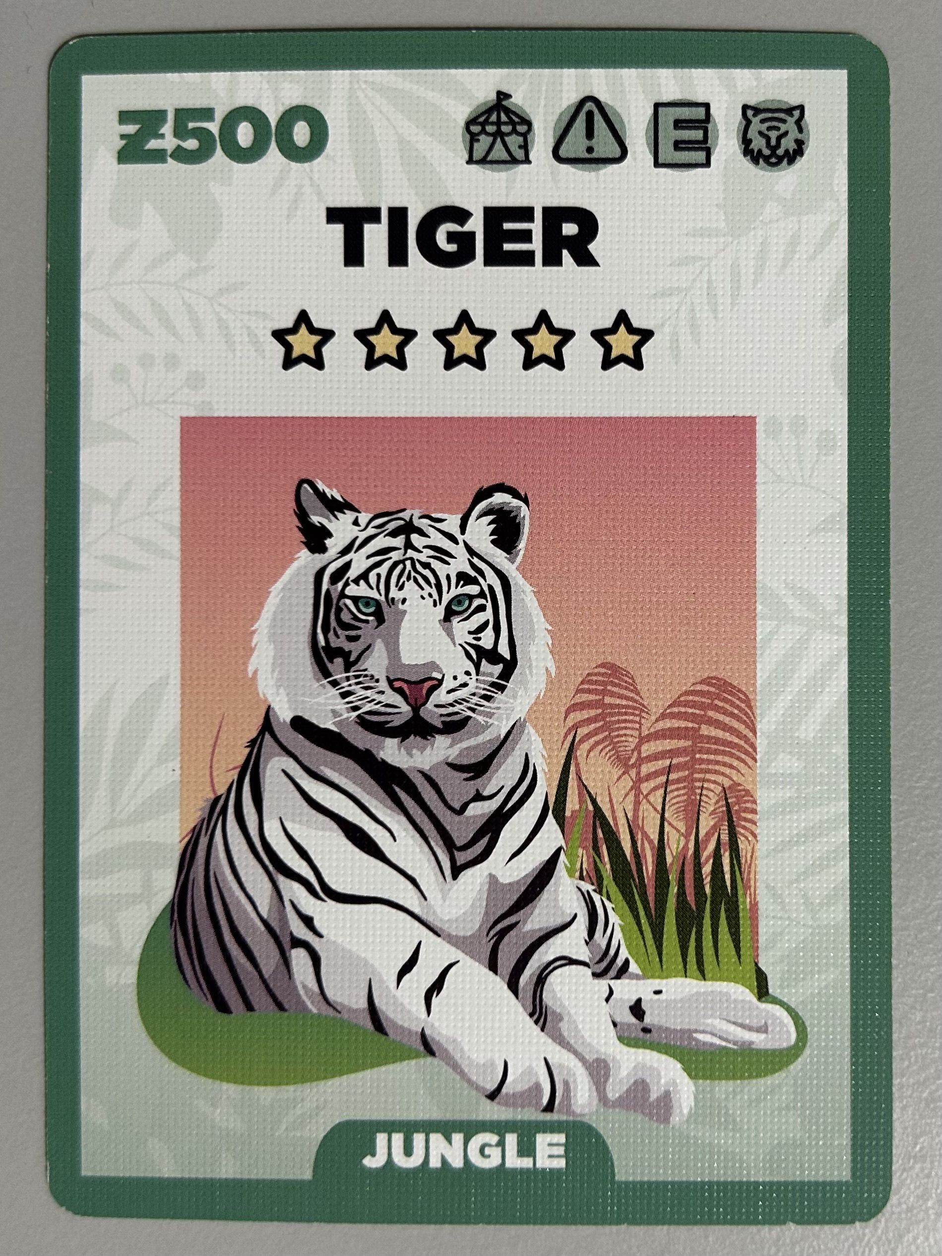 Zoo King: White Tiger Promo Card