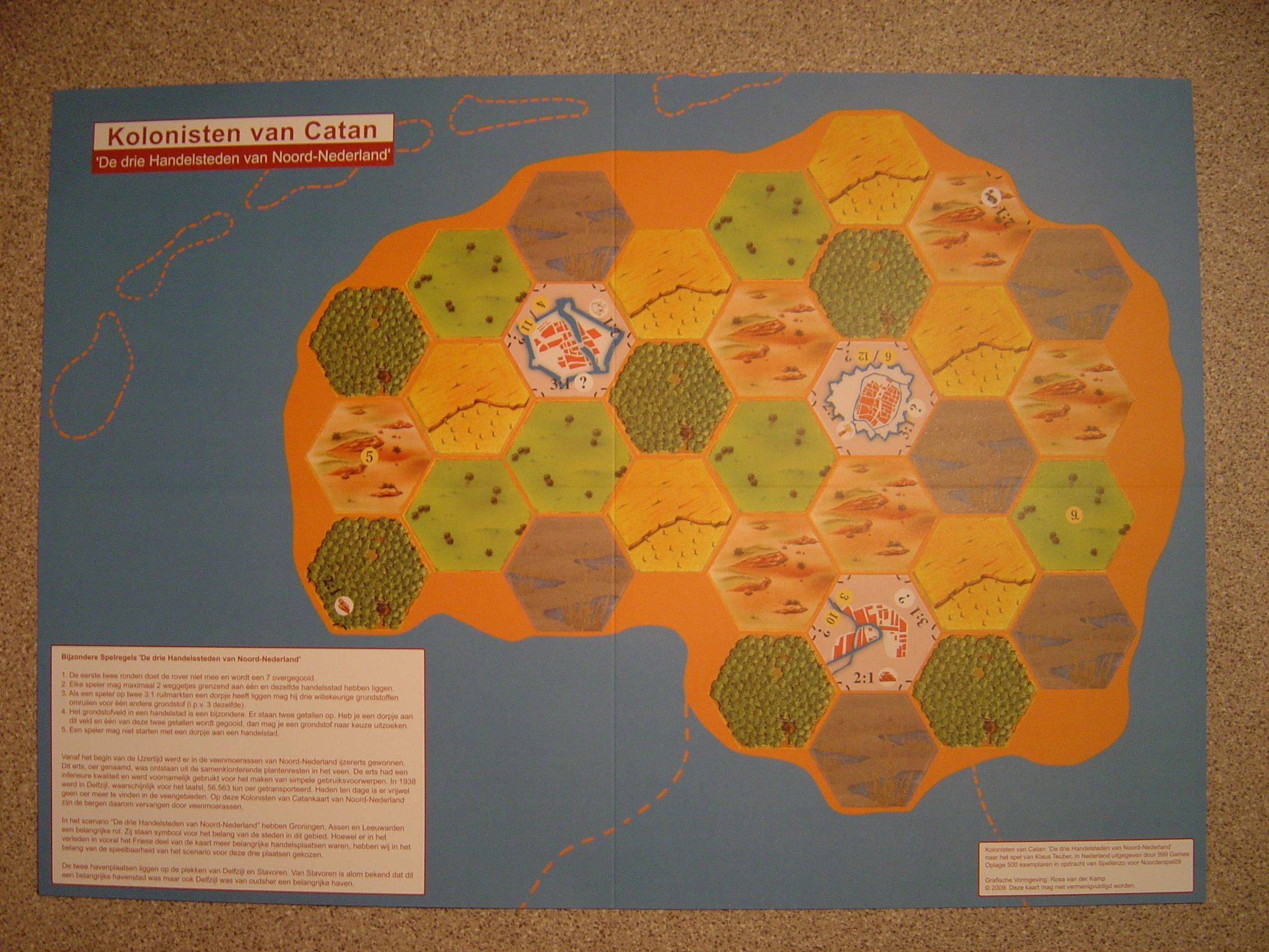 De Kolonisten van Catan: De drie Handelsteden van Noord-Nederland