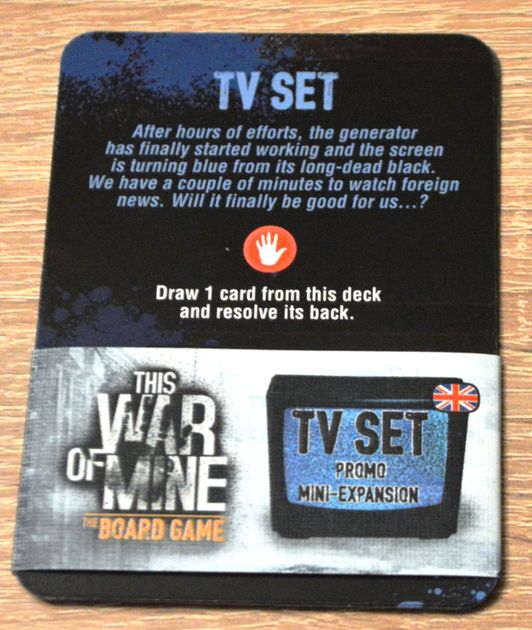 This War of Mine Board Game TV Set Mini Expansion Promo 