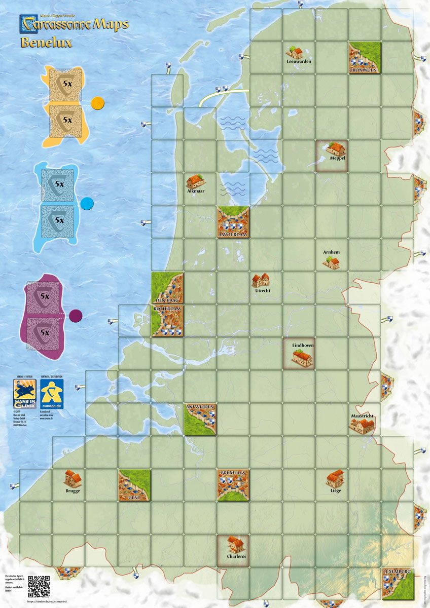 Carcassonne Maps: Benelux image