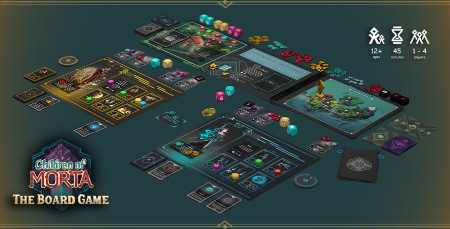 Children of Morta: The Board Game - Table Setup