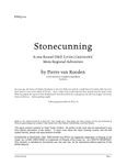 RPG Item: ESA3-01: Stonecunning