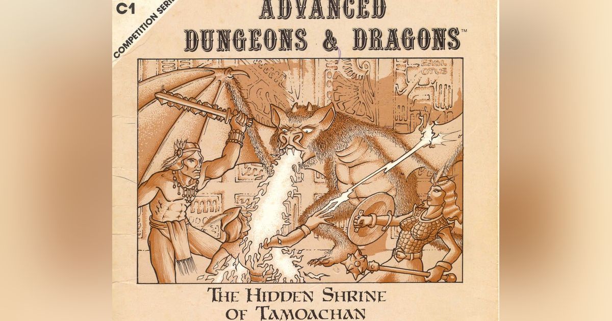 THE HIDDEN SHRINE OF TAMOACHAN C1 complete AD&D Dungeons & Dragons D&D TSR