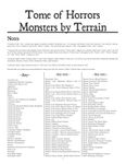 RPG Item: The Tome of Horrors Complete: Monsters by Terrain (Web Enhancement)