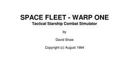 Space Fleet: Warp One