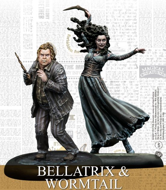 Bellatrix and Wormtail Expansion Harry Potter Miniatures Adventure Game