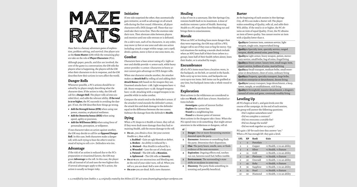 maze rats pdf download
