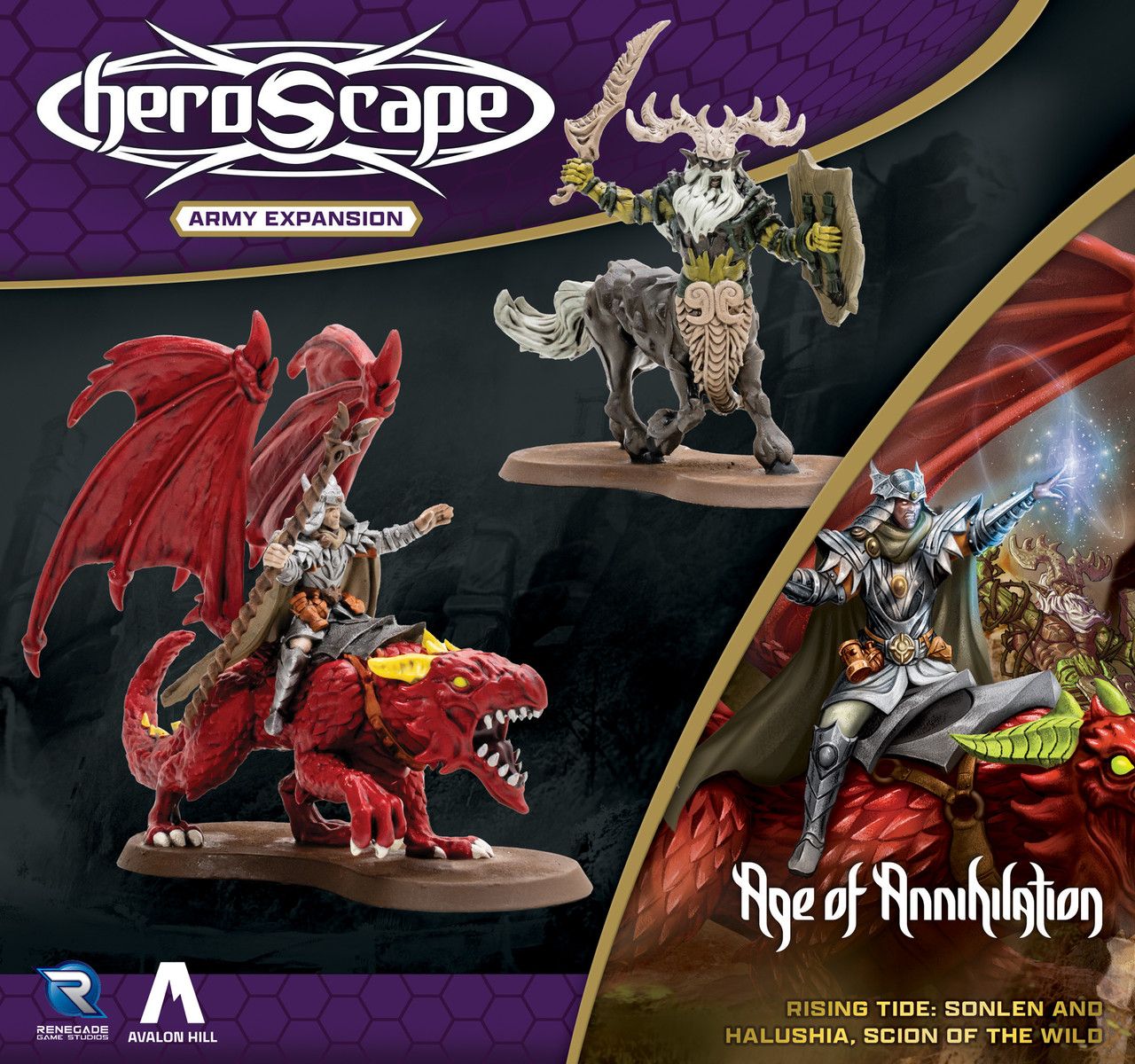 Heroscape: Rising Tide – Sonlen and Halushia, Scion of the Wild Army Expansion