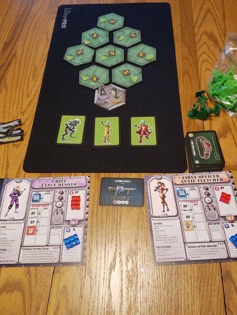 Tuiles De Jeu Space Cadets Away Missions #61 - 3 Cartes Map - Occasion - Pour Jeu De Société Miniature