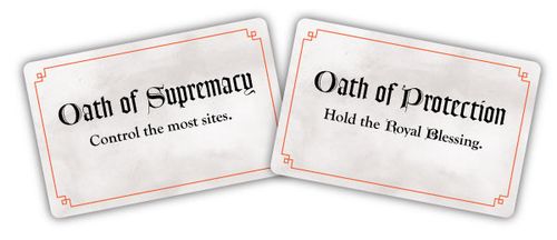 Prototype cards for the Oath of Supremacy and the Oath of Protection