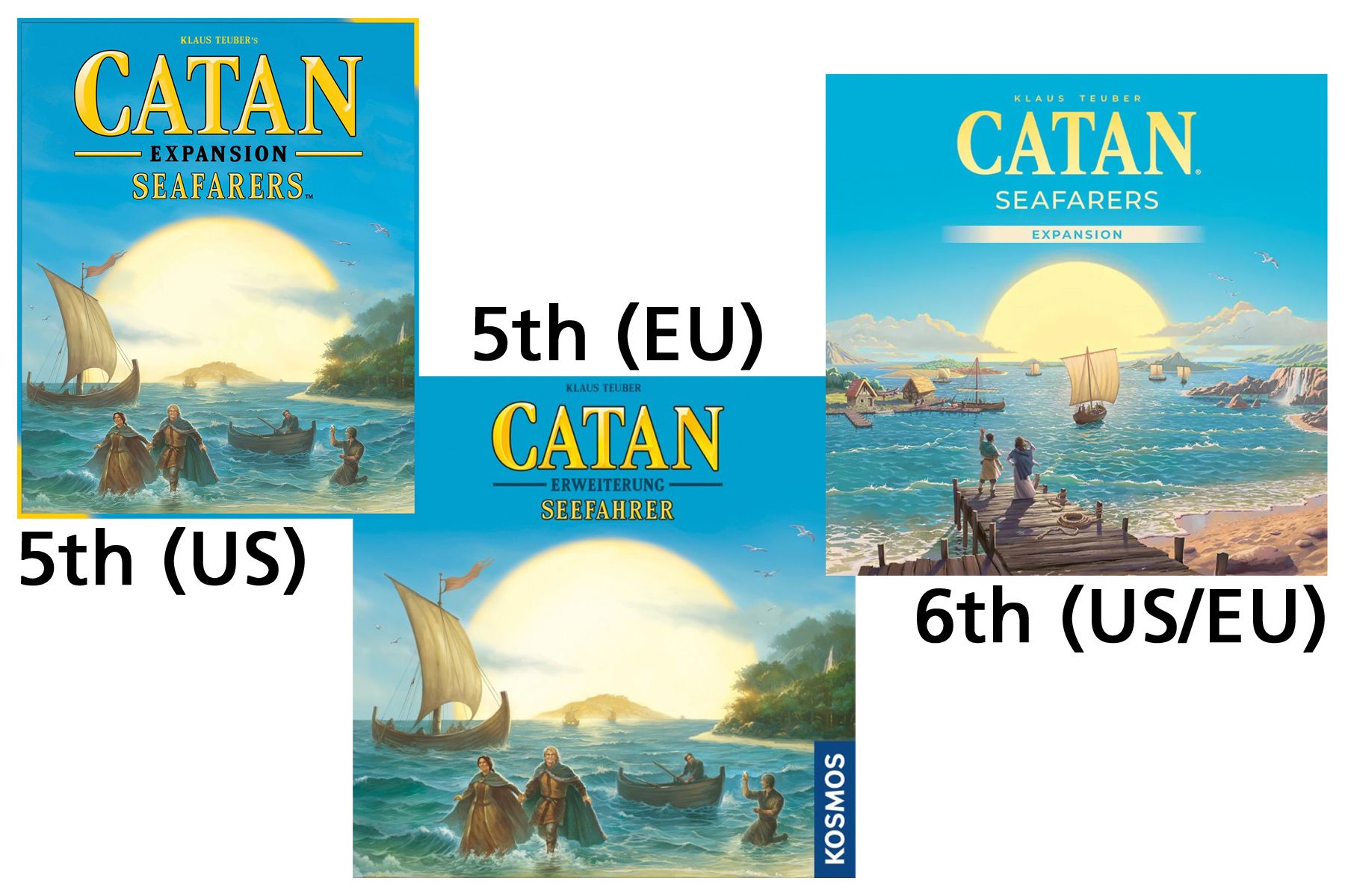 PHOTOS: Catan 5th vs. 6th Edition (Base Game & Expansions) – Pros and ...