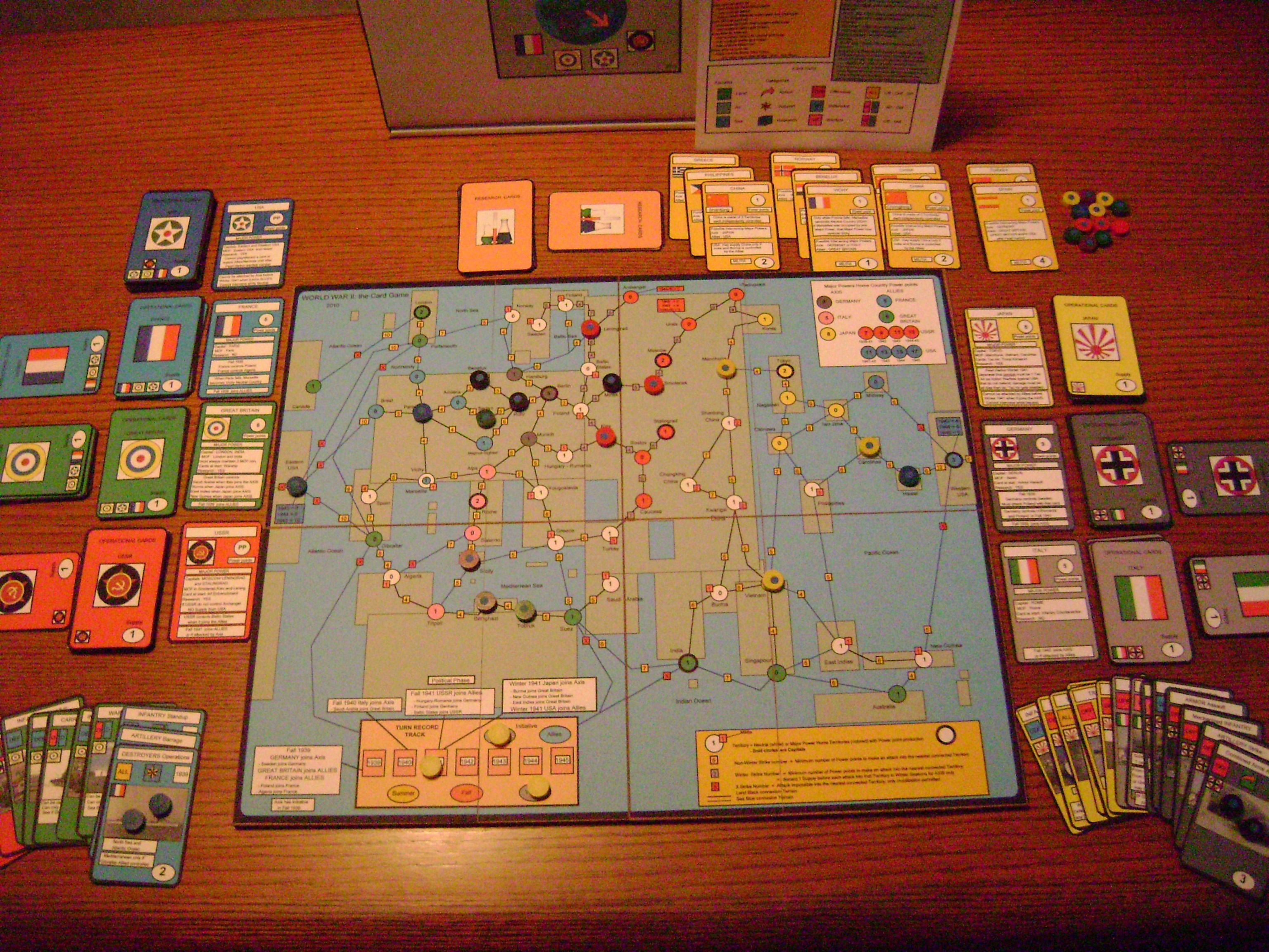 World War II: the Card Game doboz