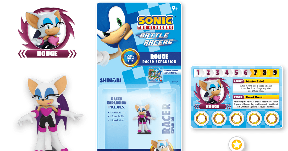 Sonic the Hedgehog Battle Racers Rouge Racer Expansion Board Game BoardGameGeek