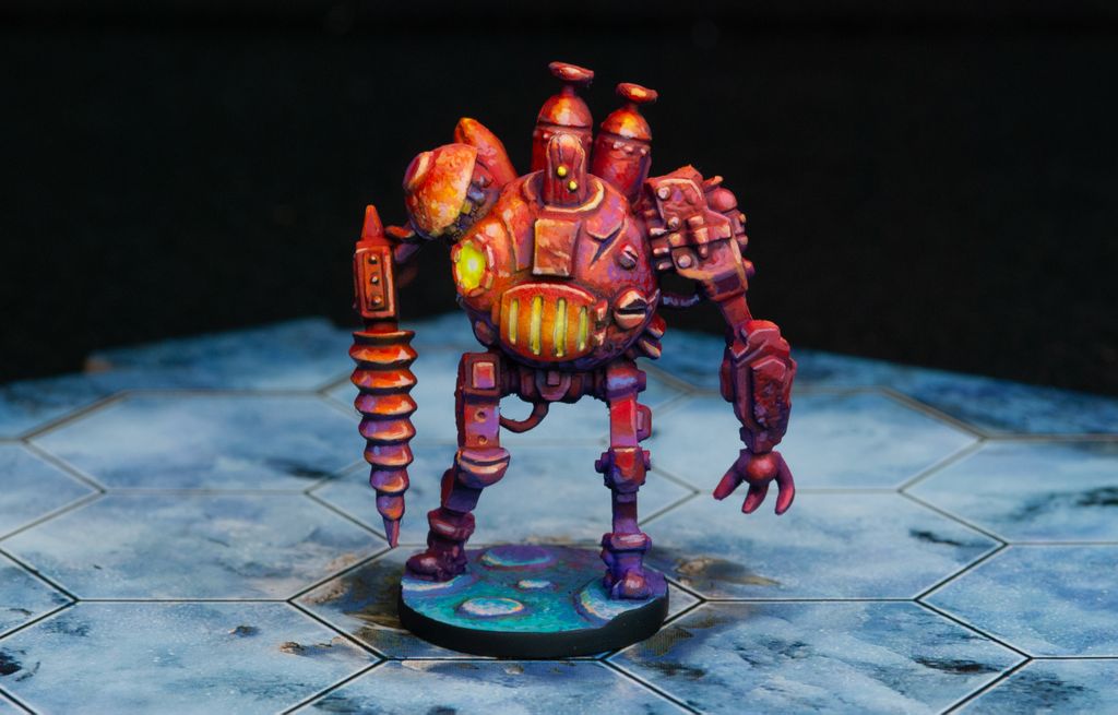Painted Drill miniature (with spoiler tags) Frosthaven