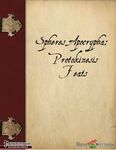 RPG Item: Spheres Apocrypha: Protokinesis Feats