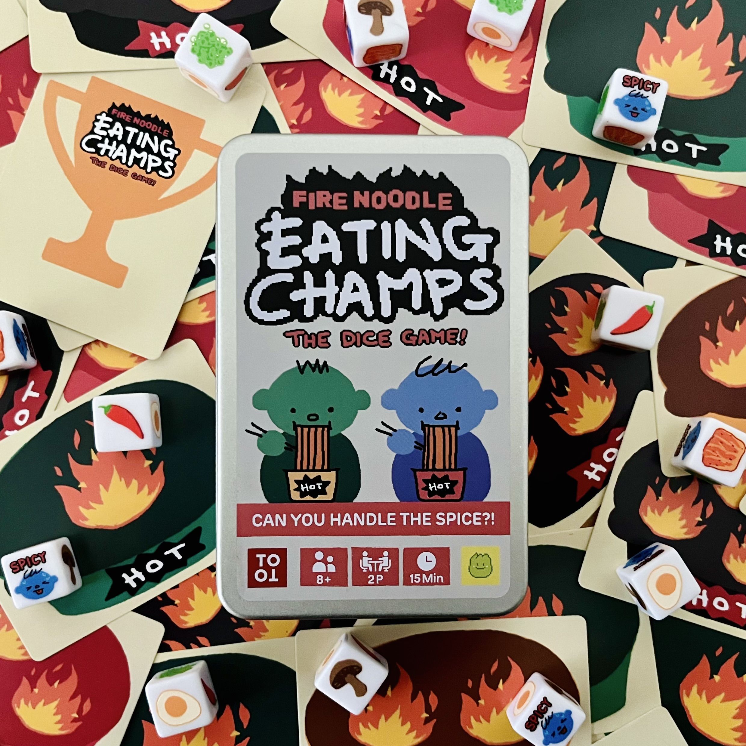 Fire Noodle Eating Champs! The Dice Game