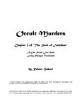RPG Item: CoEE13: The Soul of Iuchiban 2: Occult Murders