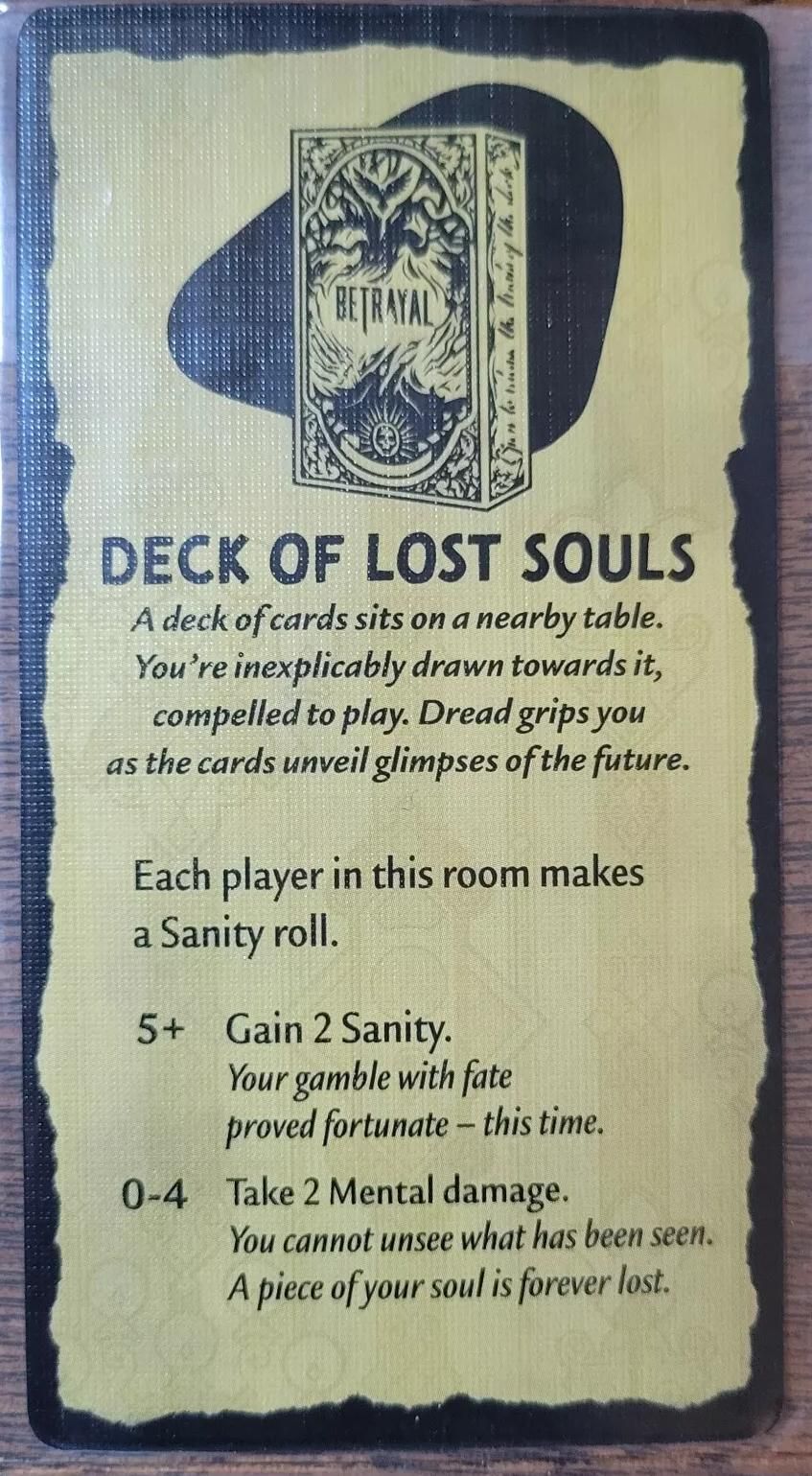 Betrayal at House on the Hill: 3rd Edition – Deck of Lost Souls Promo Card