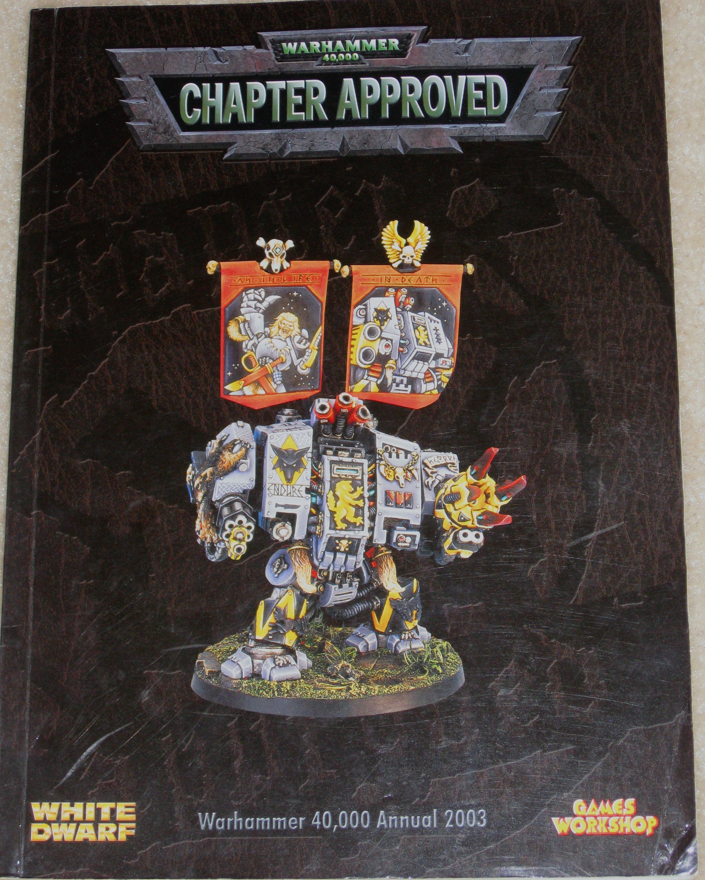 Coperta Warhammer 40,000 (Third Edition): Chapter Approved – 2003 Edition