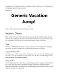 RPG Item: Generic Vacation Jump!