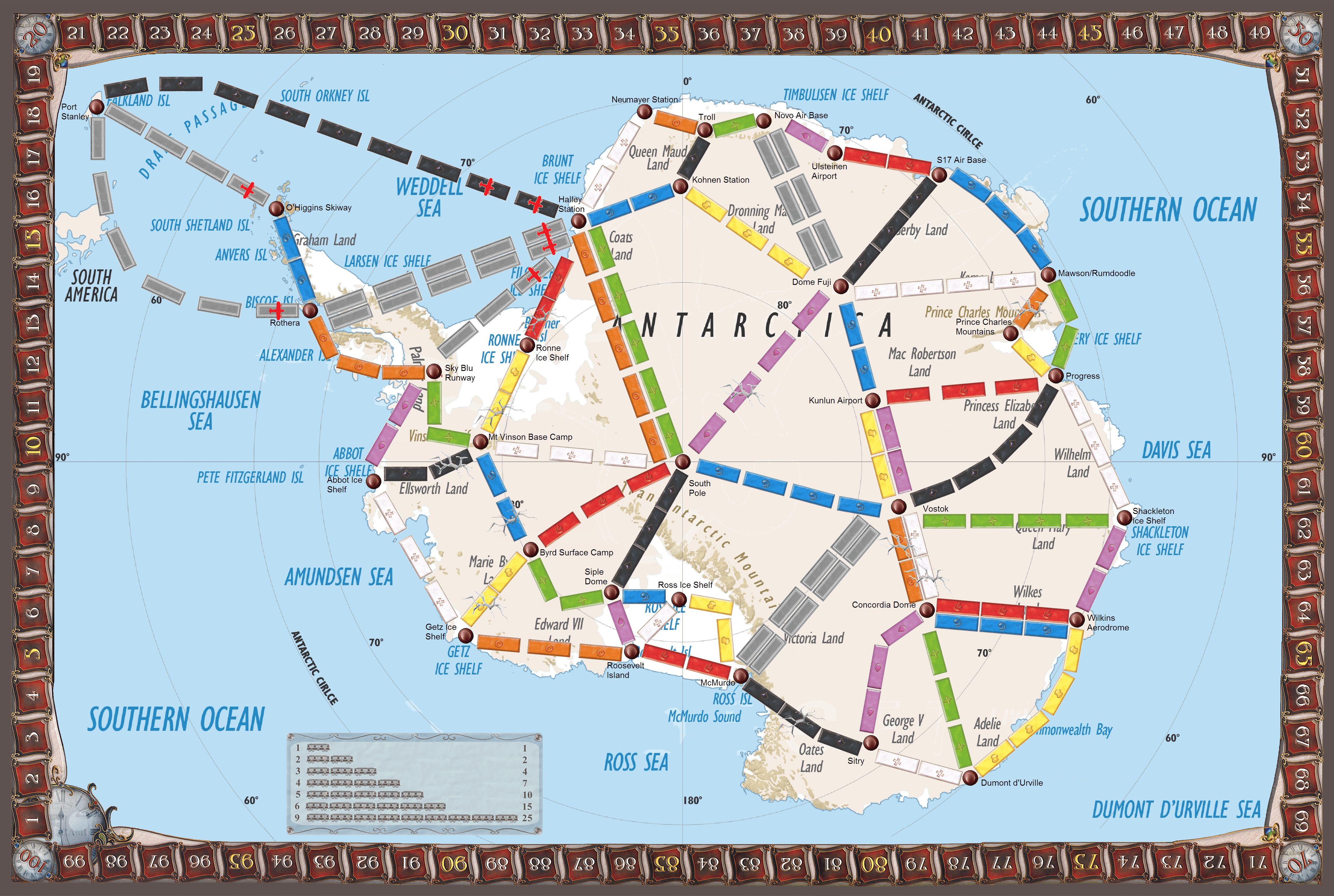 Antarctica (fan expansion for Ticket to Ride)