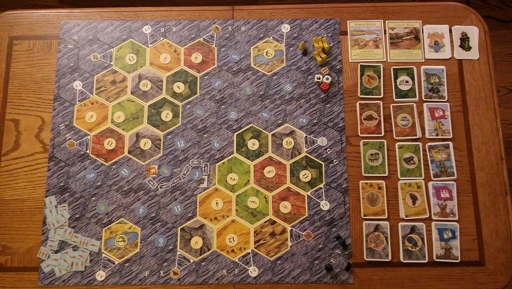Settlers of Catan Full Set Circular Number Tokens & Harbor Replacement Parts New 