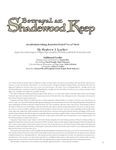 RPG Item: Betrayal at Shadewood Keep (3.5)