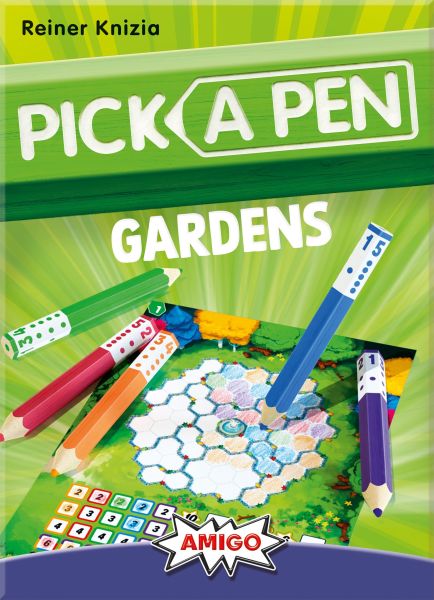 Pick a Pen: Gardens, AMIGO, 2024 — front cover, English edition (image provided by the publisher)