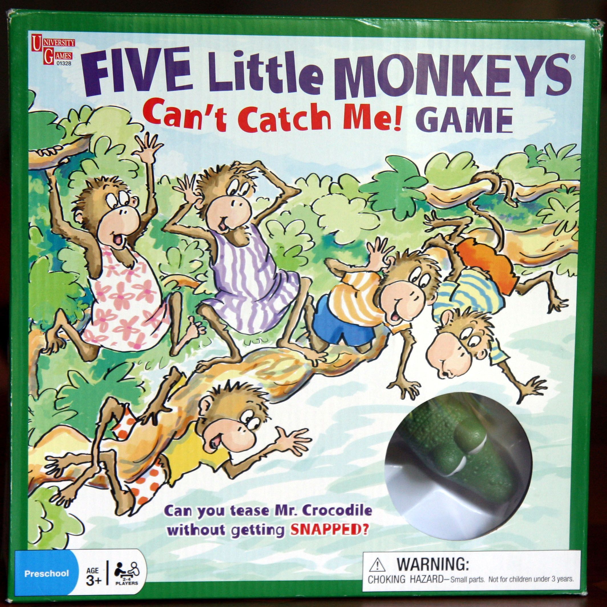 Five Little Monkeys Can't Catch Me Game