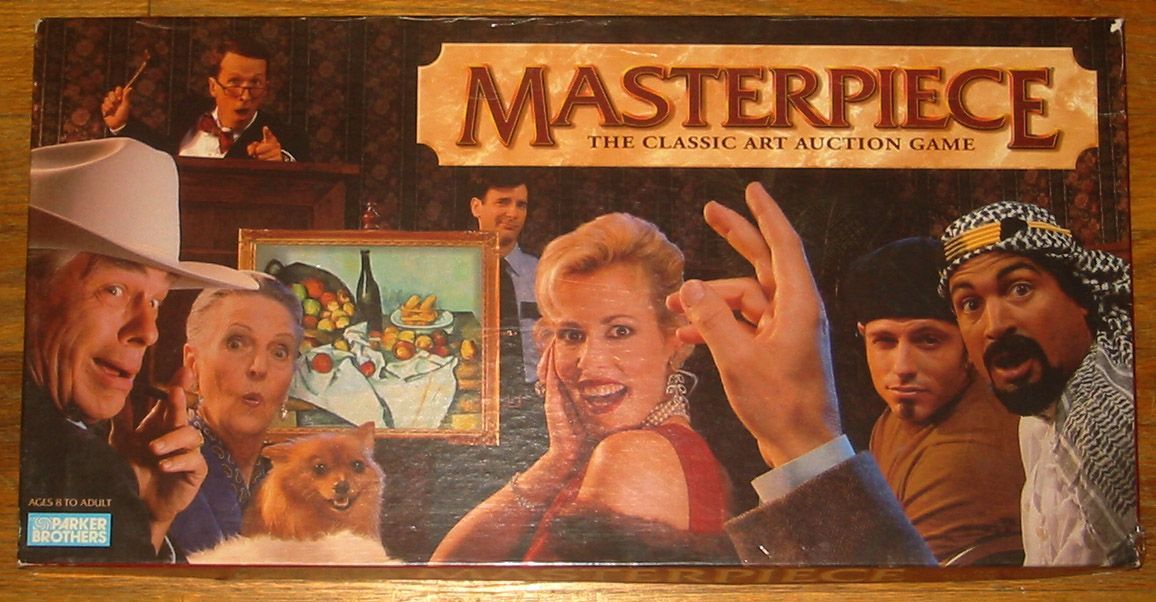 Free Shipping! 1996 Masterpiece The Classic Art Auction Game Art Cards 