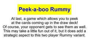Peek-a-boo Rummy