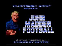 Video Game: John Madden Football (1991)