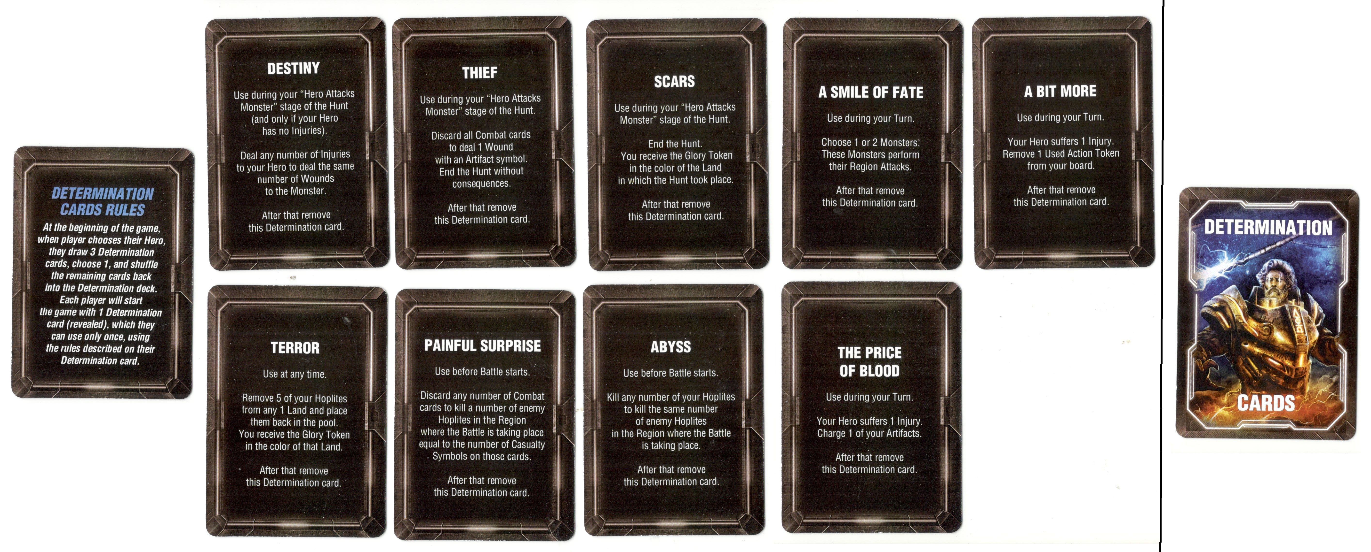Lords of Hellas: Determination Cards
