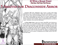 RPG Item: Bullet Points: 5 Abilities for Dragonhide Armor