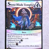 Ascension: Deckbuilding Game – Stone Blade Templar Promo Card