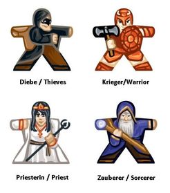 Lords of Waterdeep: Labels for Character Meeples