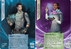 Android: Netrunner – Alternate Art Steve Cambridge: Master Grifter / Ayla "Bios" Rahim: Simulant Specialist