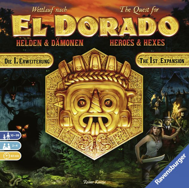 The Quest For El Dorado Heroes Hexes Board Game Boardgamegeek
