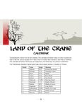 RPG Item: Land of the Crane Calendar