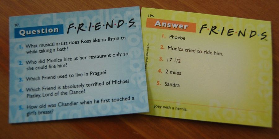 Friends Trivia Game Image Boardgamegeek