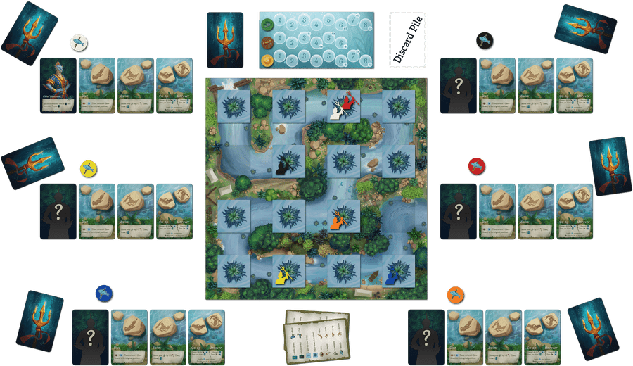 Riverbed Hunt - A 6-Player Game Setup