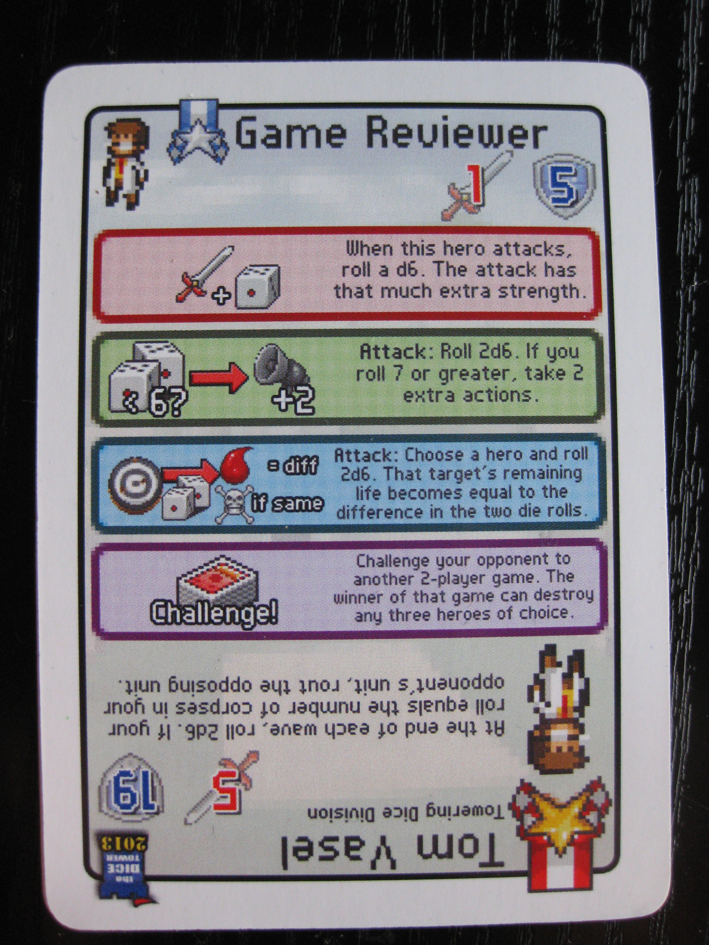 Pixel Tactics: Game Reviewer/Tom Vasel